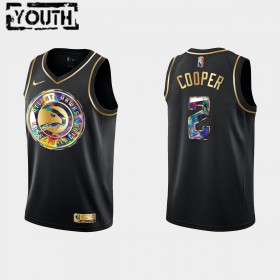 Canotte Bambino Atlanta Hawks Sharife Cooper 2 Nike 2021-22 Nero Golden Edition 75th Anniversary Diamond Swingman